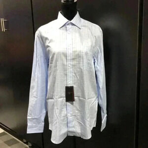 Black Brown 1826 Wrinkle Free, dressy button-down, chest pocket, size 15.5 34/35